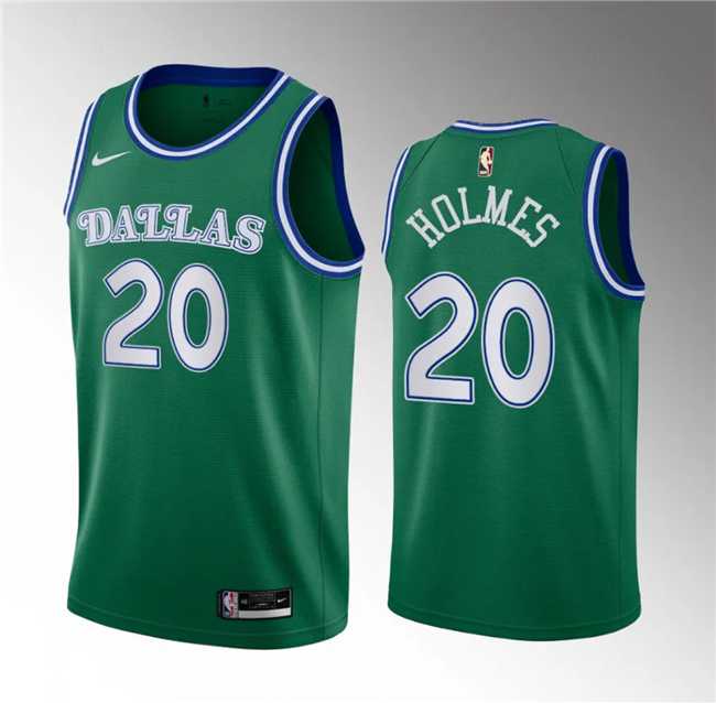 Men%27s Dallas Mavericks #20 Richaun Holmes Green 2023 Draft Classic Edition Stitched Basketball Jersey->dallas mavericks->NBA Jersey